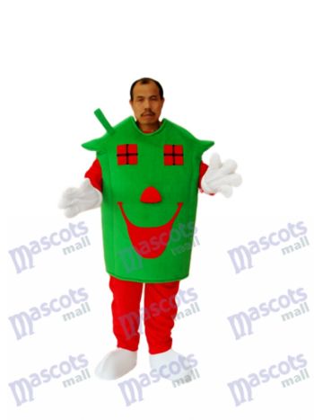 Grünes Haus Maskottchen Erwachsene Kostüm