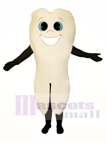 Grinsender Zahn Maskottchen Kostüm