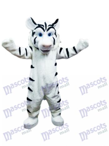 Weißes Tiger Maskottchen Kostüm Tier
