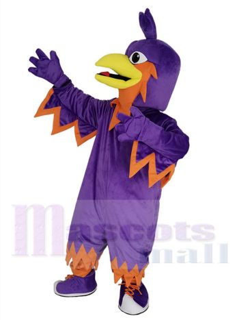 Lila Phoenix maskottchen kostüm