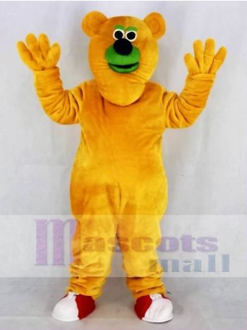 Fresno Grizzlies Parker T. Orange Bär Maskottchen Kostüm Hochschule