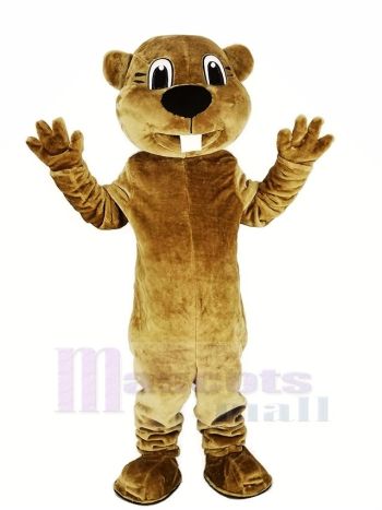 Braun Biber Maskottchen Kostüm Tier Erwachsene