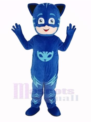 Blau PJ Masks Junge Catboy Maskottchen Kostüm Menschen