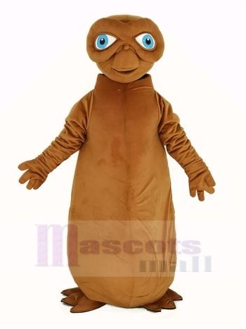 E.T. Außerirdischer Maskottchen Kostüm Braun Farbe