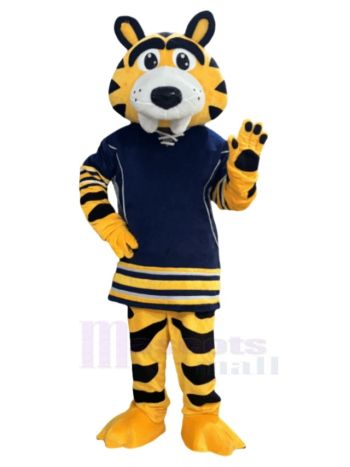 Süßer Säbelzahntiger Maskottchen Kostüm Tier