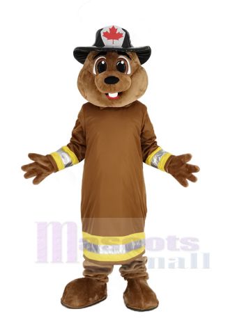 Burny Biber mit Hut Maskottchen Kostüm