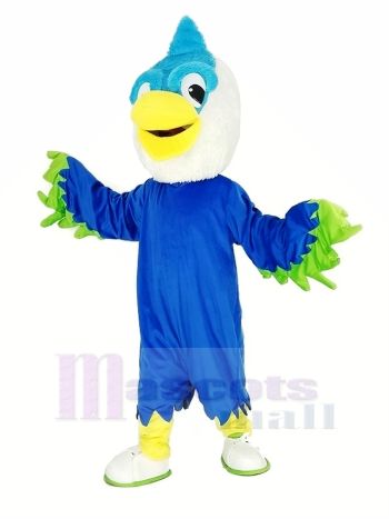 königlich Blau Kopf Vogel Maskottchen Kostüm Tier