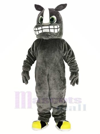 Grau Nashorn Maskottchen Kostüm Tier