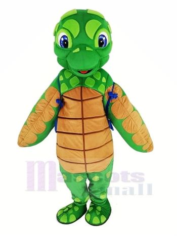 Meer Schildkröte mit Blau Schale Maskottchen Kostüm Tier