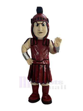 Dunkelrot Spartaner Maskottchen Kostüm Personen