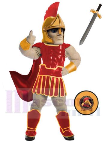 Spartanischer Trojanischer Ritter Sparty Maskottchenkostüm