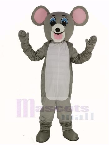 Licht Grau Maus Maskottchen Kostüm Erwachsene