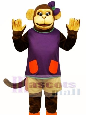 Wackie Jackie mit Shorts & Shirt Maskottchen Kostüm