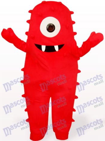 Rotes Monster Anime Maskottchen Kostüm