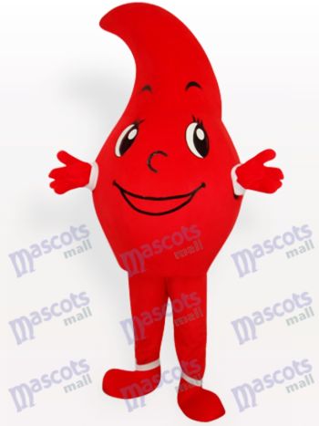 Rot Wassertropfen Party Maskottchen Kostüm für Erwachsene