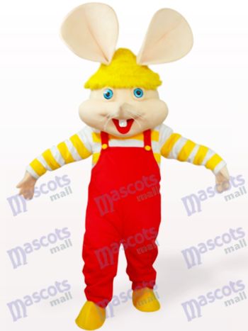 Rotes großes Gesicht Maus Tier Maskottchen Kostüm