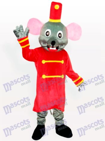 Graue Maus das Torhüter Tier Maskottchen Kostüm