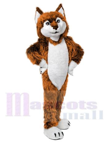 Süß Golden Wolf Maskottchen Kostüm Tier