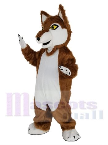 Wolf maskottchen kostüm