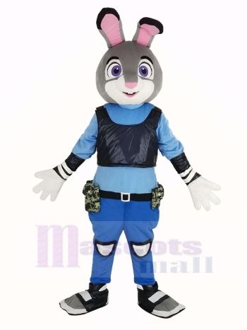 Zootopia Judy Hopps Polizei Hase Maskottchen Kostüm Karikatur