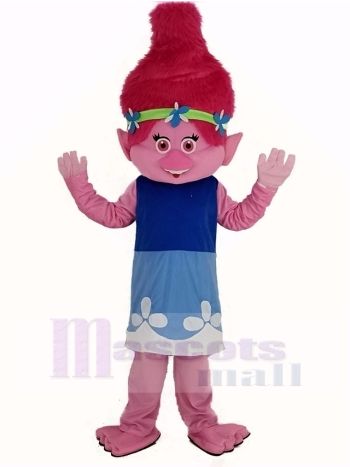Süß Trolls Baby Poppy Maskottchen Kostüm