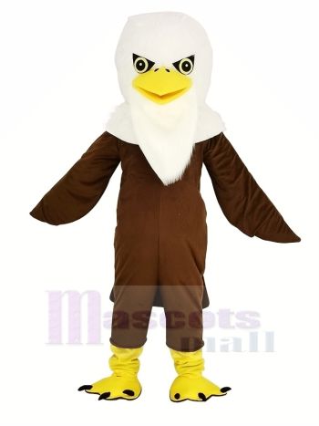 Braun Lange Wolle Adler Maskottchen Kostüm Tier