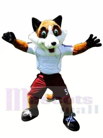 Hohe Qualität Fußballfuchs Maskottchen Kostüm