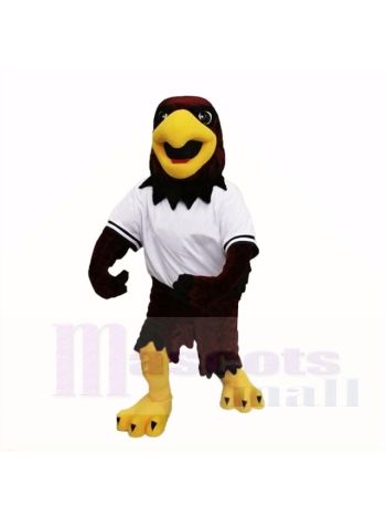 Sport Falke mit Weiß Hemd Maskottchen Kostüme Karikatur