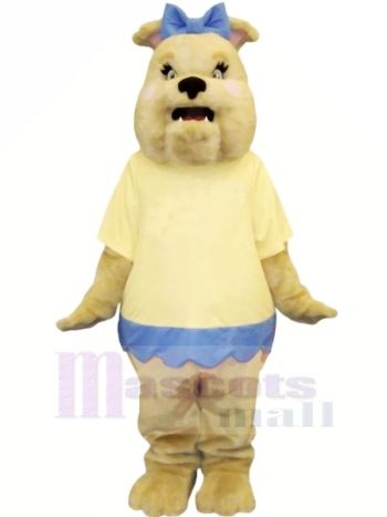 Bulldogge mit Gelb T-Shirt Maskottchen Kostüme