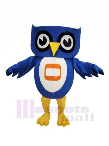Schön Blau Eule Maskottchen Kostüme Billig