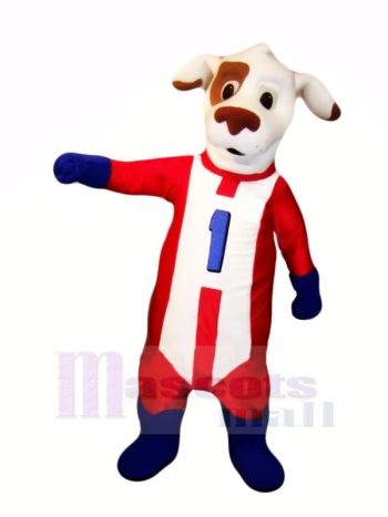 Strich Hund mit rot Passen Maskottchen Kostüme Tier