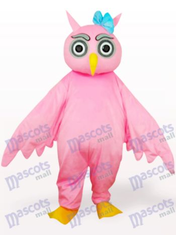 Rosa Eule Tier Maskottchen Kostüm für Erwachsene