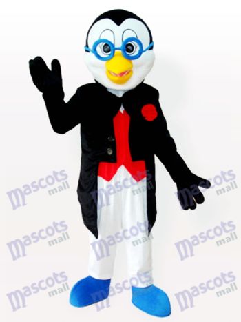 Doktor Pinguin im Smoking Maskottchen Kostüm