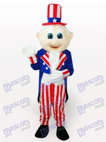 Uncle Sam Cartoon Maskottchen Kostüm für Erwachsene