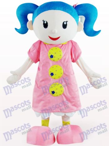 Nettes Mädchen Cartoon Adult Maskottchen Kostüm