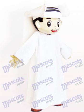 Arabischer Mann Cartoon Adult Maskottchen Kostüm
