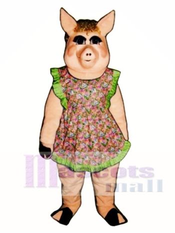 Süße Pfirsiche Schwein Maskottchen Kostüm
