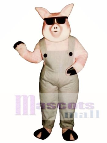 Far-Out Farmer Schwein Maskottchen Kostüm