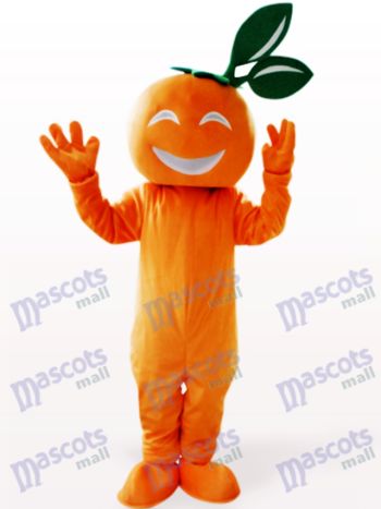 Lächelndes Nabel orange Frucht Maskottchen Kostüm