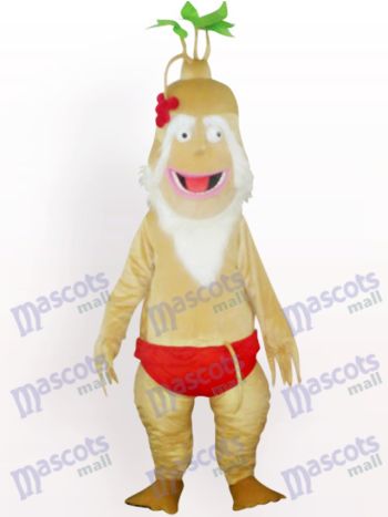 Alte Ginseng Pflanze Adult Maskottchen Kostüm