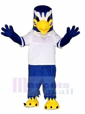 königlich Blau Falke Adler Maskottchen Kostüme Vogel tier