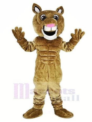 Berg Löwe Maskottchen Kostüm Menschen