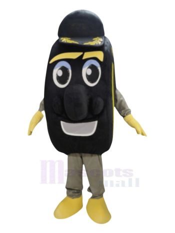 Schwarz-Gelb Autoreifen Cab Tire Maskottchen Kostüm