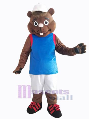 Murmeltier maskottchen kostüm