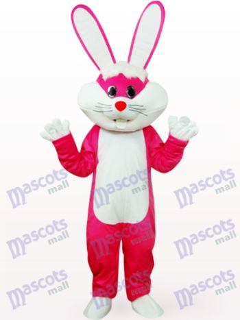 Osterhase in Rose Kleidung Tier Maskottchen Kostüm