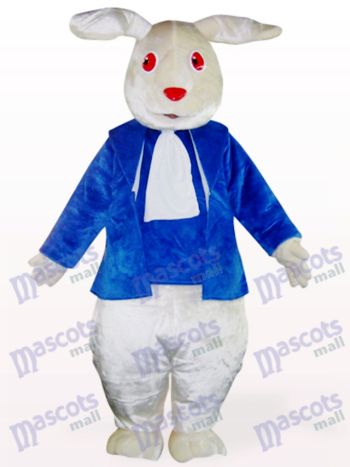 Ostern rote Augen blaue Kleidung Kaninchen Maskottchen Kostüm