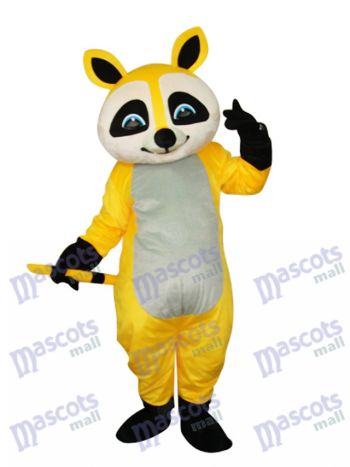 Gelb Waschbär Maskottchen Erwachsene Kostüm Tier
