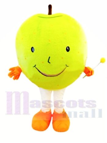 Riesiger grüner Apfel Maskottchen Kostüm