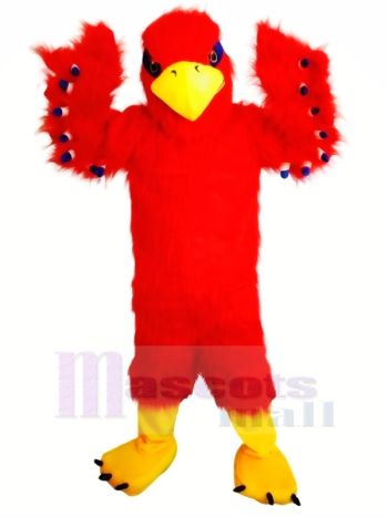 Lustig rot Falke Maskottchen Kostüme Karikatur