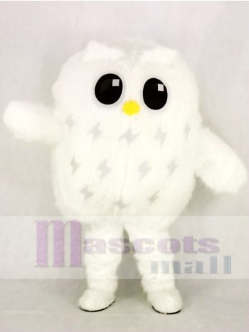 Süß Weiß Eule Maskottchen Kostüm Schule